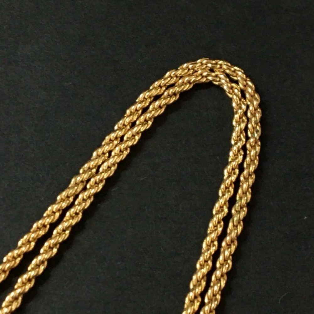 Dior Gold Tone Shoe Pendant Necklace - Picture 3 of 6